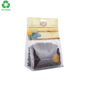 Recyclable 20Ml 160Microns White PCR-PE Gloss Finish Strong Sealing Cosmetic Sachet Flexible Flat Bottom Pouch Packaging