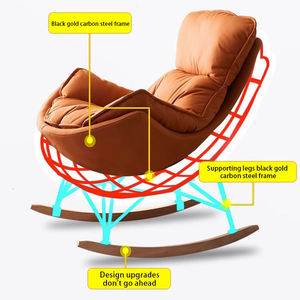 Fauteuil individuel de luxe SF-035 avec pieds en bois, idéal pour appartement moderne, salon, hôtel, école, salle de sport, villa, chaise de loisirs - Product Image 5