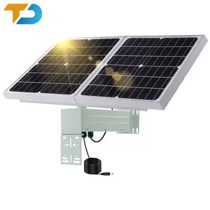 TecDeft Kit painel solar para câmera 40W Mono 5V/12V sobretensão MPPT kit de bateria de lítio sistema de energia solar para o sensor 5G