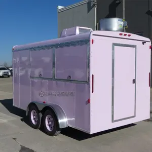 아이스크림 손수레 밴 이동할 수 있는 막대기 가득 차있는 부엌을 가진 싼 이동할 수 있는 음식 트럭 간이 식품 손수레 커피 손수레 트럭 음식