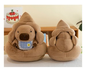 Peluche drôle en forme de caca de capybara, jouet en peluche mignon et kawaii pour enfants, filles et garçons, cadeau original, coussin doux et moelleux à câliner - Product Image 5