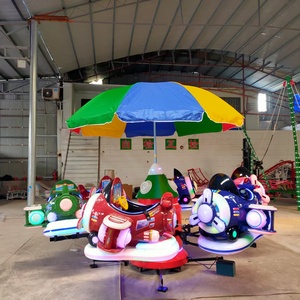 Fairground trẻ em đi xe trên máy bay điện Carousel công viên giải trí cưỡi cũ - Product Image 5