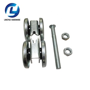 C30 Riel de elevación Rueda de elevación Rodillo de puerta de pista de invernadero Juego completo de elevación de acero inoxidable Puerta corredera industrial - Product Image 5