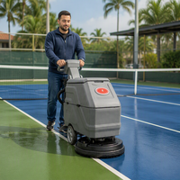 Nettoyeur de sols professionnel électrique CleanHorse H20, machine de nettoyage de sols à conducteur à pied pour usage commercial