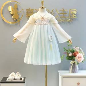 女婴公主派对礼服学步儿童蕾丝刺绣薄纱优雅婚礼生日舞会礼服儿童圣诞服装 - Product Image 2