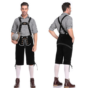 <span class=keywords><strong>Costume</strong></span> d'Halloween Chemise à carreaux tricolore <span class=keywords><strong>Costume</strong></span> <span class=keywords><strong>Oktoberfest</strong></span> pour <span class=keywords><strong>homme</strong></span> - Product Image 5