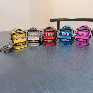 Metal Fruit Shake Joy Keychain Palm <b>Game</b> Machine Keychain Claw Machine Pendant <b>Small</b> Gift Wholesale - Product Image 2