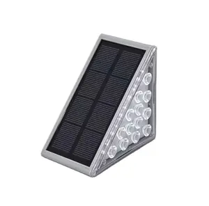 Factory LED Outdoor Light Step Lamp Lens Design Super Bright waterproof Anti-theft Stair solar Decor Light