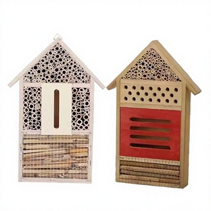 Piège à abeilles charpentières moderne ChengShuo Q025 en bois naturel poli, écologique et de haute qualité, pour terrasse et maison, élimine les abeilles. - Product Image 2