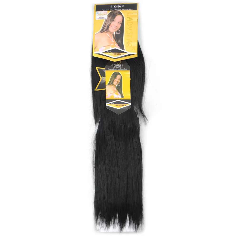 Hh/Stw 8 Krullend Bundels Weave 8 Inch Haar Inslag 2 Bundels/Pack 100 G/pak Bohemian Dora Synthetisch hair Extension Mix Zwart