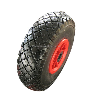 Rueda de espuma de poliuretano de 10 pulgadas 3.00-4, neumático antipinchazos para carretilla, ruedas con rodamientos de bolas, nueva, venta al por menor - Product Image 6