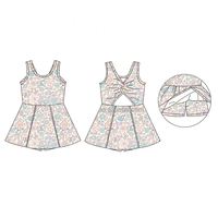 Meilleur prix été sans manches enfants filles robe Tennis Yoga Golf robe entraînement costume personnalisé imprimé vêtements