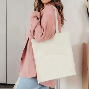 Bolsa de Tela de Lona Reciclable, Bolsa de Compras de Algodón Ecológica Grande con Logotipo Personalizado - Product Image 6