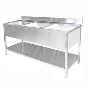 Avrupa tarzı üç yıldızlı otel ve restoran lavabo 201/304 gıda sınıfı paslanmaz çelik ticari mutfak fabrikasyon - Product Image 2