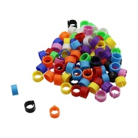 Kunststoff-Fußringe für Vögel, Innendurchmesser 8mm, Clip-Ringe für Tauben und Wachteln, Vogelzubehör