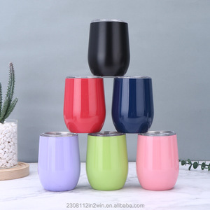 Logo personalizzato a forma di U Mini uovo tazza di alta qualità in acciaio inossidabile <span class=keywords><strong>per</strong></span> <span class=keywords><strong>auto</strong></span> Thermos tazza di Design Vintage solido guscio d'uovo tazza di caffè - Product Image 1