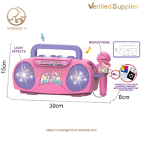 Microphone jouet en gros pour enfants, machine à chanter de simulation, microphone karaoké, son tout-en-un, jouets éducatifs musicaux pour enfants