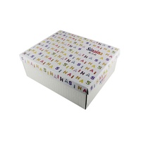 Chaussures de luxe de stockage ondulé boîte de papier avec logo personnalisé