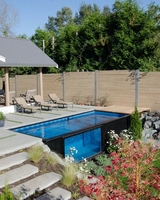 Piscine extérieure préfabriquée SHIYI S-01-1 de 20 pieds, design moderne, en acier, pour usage hôtelier
