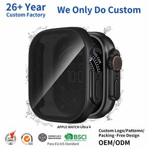 ฟิล์มกันรอยหน้าจอสมาร์ทวอทช์แบบกันน้ำสำหรับ Apple Watch Ultra 4 รุ่นแฟชั่น PC ชุบเคลือบเต็มจอ ขนาด 49 มม. พร้อมเคสป้องกัน - Product Image 1