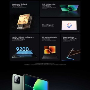 Xiaomi Pad 8 8+256g Tablet de 11.2 Pulgadas 3.2K 144Hz Snapdragon 8 Elite HyperOS 8GB 256GB USB Tipo C - Product Image 3