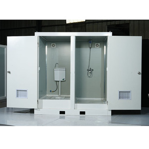 Cabine de toilette portable moderne avec douche Offre Spéciale en usine à bas prix pour une utilisation extérieure en acier, <span class=keywords><strong>bois</strong></span> et panneau sandwich - Product Image 6