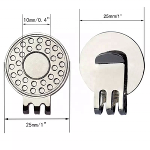 कस्टम आकार बर्डी धातु गोल्फ बॉल मार्कर हैट क्लिप गोल्फ बर्डी गेंद मार्करों के साथ चुंबकीय लोहे की टोपी क्लिप - Product Image 3