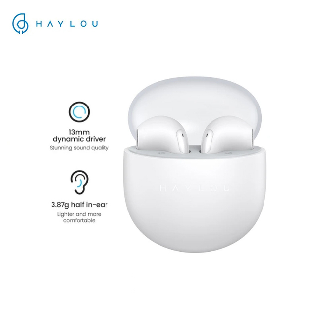 HAYLOU X1 Neo True Wireless In-Ear Sports Earphones for 5.3 Low Latency IPX4 Waterproof LED Gaming ENC Hi-Fi Bass Boost
