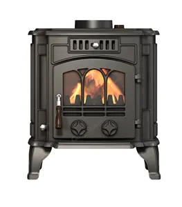 Wood Stove Indoor Heating Wood Burning Stove Cast Iron Door With Glass Wood Stove