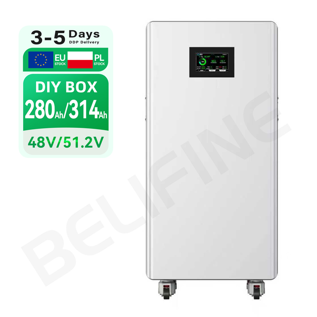 JKESS Lifepo4 Diy Vertical case Jk Bms V19 200a 48v 51.2v Lifepo4 Battery Box with Jk Bms Screen for 16s Solar Energy System