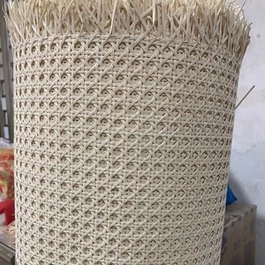 Open geweven katoenen webbingrol, 100% handgeweven net, handgemaakt katoenen gaas, rotan riet webbing, meubelmaterialen - Product Image 4