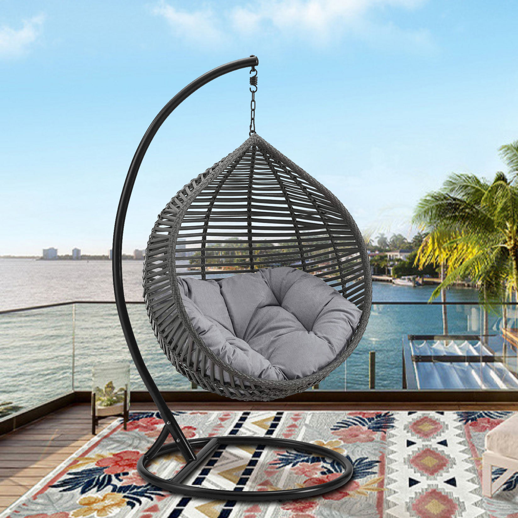 Alibaba Swing Chair With Stand For Baby Balcony Garden Park Living