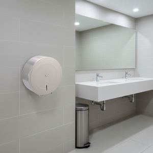 Dispensador de Papel Higiénico de Acero Inoxidable 304 de Grado Comercial, Acabado Satinado, Rollo Jumbo, Gran Capacidad para Áreas de Alto Tráfico - Product Image 2