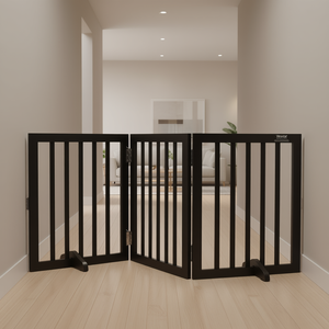 Barrière pliable pour chien Vevor à 3 panneaux, 60 pouces, en métal, extensible pour les grands espaces - Product Image 2