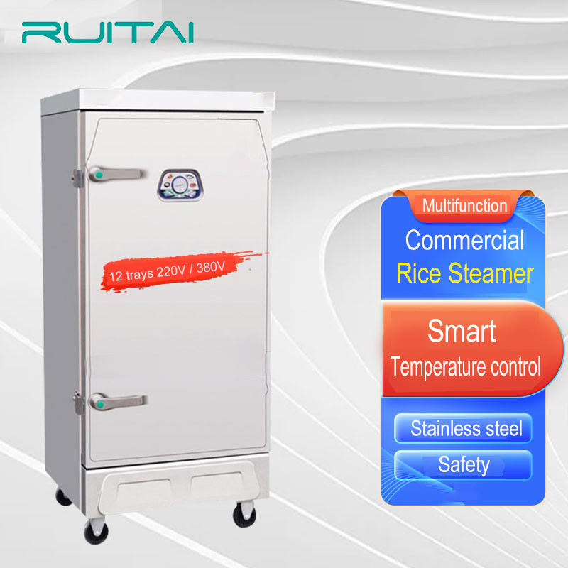 12 trays gas steamer