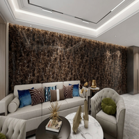 Panneau mural WPC personnalisé avec impression d'image pour hôtel, salon et décoration intérieure commerciale