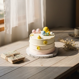 Base para Pastel de Mármol SunShine, Tamaño Personalizado, Gris Liso, Base para Pastel Blanca y Negra, Redonda y Cuadrada - Product Image 6