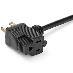 USA piggyback power cord NEMA 5-15P to NEMA 5-15R plug socket cord for water pump CUL listed