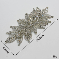 JHD220 Coiffe de mariée artisanale en strass, nouveau style, ornée de fleurs en perles de cristal, pour mariage