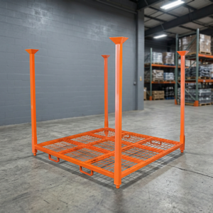 OEM/ODM strength assembled steel pallet truck tire storage rack <b>foldable</b> durable custom stackable storage rack Viet Nam - Product Image 3