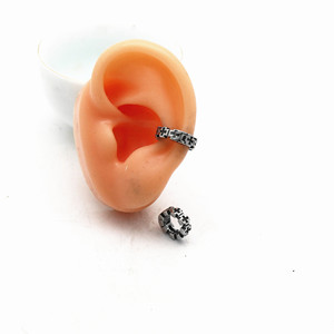 yunnique Clip-On Earrings Cross Geometric Design Stainless Steel Unisex Party Style - Product Image 5