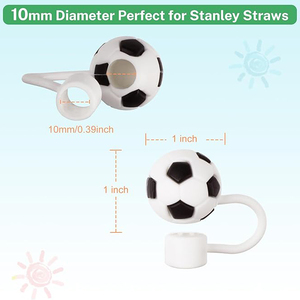 Tappo di copertura in paglia riutilizzabile antipolvere per <span class=keywords><strong>tazza</strong></span> Tumbler Silicone paglia Toppers punte in paglia coperture coperchi per accessori tazze Tumbler - Product Image 4