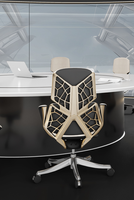 Chaise de bureau pivotante ergonomique de luxe moderne en cuir de vache véritable pour patron, directeur