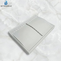 Plateau de présentation de bijoux blanc, support doux pour bracelets et colliers, coussin de présentation doublé