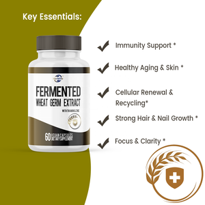 Extracto de Germen de Trigo Fermentado Haccp OEM ODM, 60 Cápsulas Veganas con Tiamina y Zinc, Suplemento Dietético para el Apoyo Inmunológico - Product Image 3
