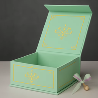 Boîte cadeau en carton haut de gamme personnalisée en usine avec couvercle, emballage de luxe pour parfum, avec logo personnalisé