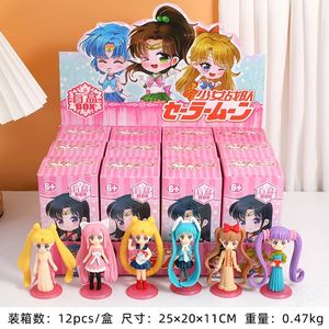Set de 12 Figuras de <span class=keywords><strong>Anime</strong></span> de Sailor Moon en Caja Sorpresa, Incluye Muñecas Coleccionables de PVC de Sailor Mars, para Regalos Infantiles y Decoración del Hogar - Product Image 5