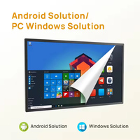 Pantalla Táctil Capacitiva HBYLCD de Fábrica de 32'' y 43'', Menú Digital Interactivo en Red, Software de Control Remoto CMS, 1920x1080