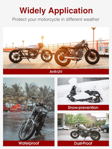 Housse de <span class=keywords><strong>moto</strong></span> imperméable Oxford 210D de qualité supérieure avec protection UV, housse de scooter extérieure de grande taille - Product Image 4
