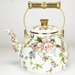 Hervidor de agua fría esmaltado, cubierta de cerámica de diseño clásico de acero inoxidable, gran capacidad, hecho a mano, Gas e inducción, listo para el hogar - Product Image 4